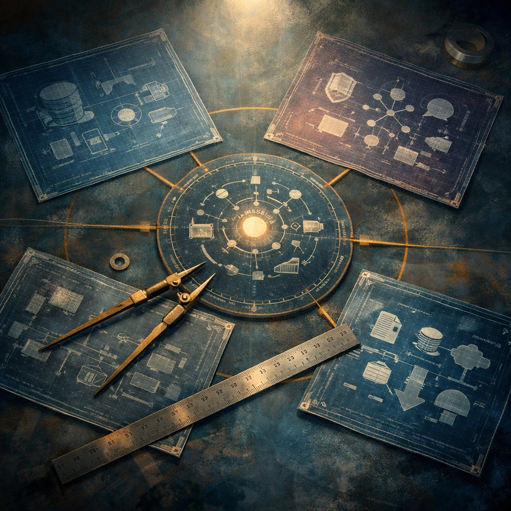 Information-architecture still-life diagram of the UAP report to AARO to PURSUE to war.gov/ufo publication pipeline.