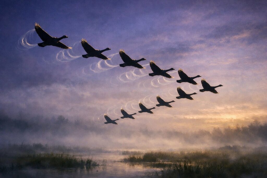 Navigational Patterns: Birds in Flight Formations